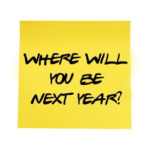 Where will you be next year? Notes From Ed Sticky Note